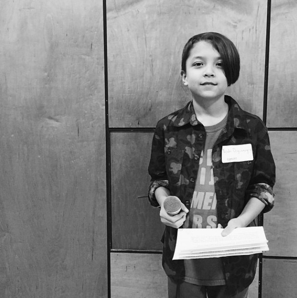 This is Noah. Noah is a young creator, artist and entrepreneur. He is a TEDxKidsBC speaker and this month he was the keynote speaker at our staff Professional Development Day. Thanks for inspiring us, Noah! Photo credit: (proud mom) @kelliedigs