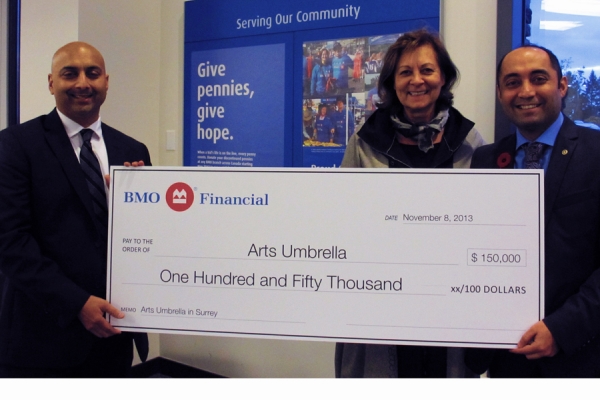 BMO Financial Group donates $150,000 to Arts Umbrella Surrey
