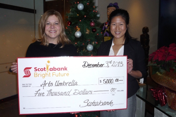 Scotiabank Donates $5,000 to Support Arts Umbrella