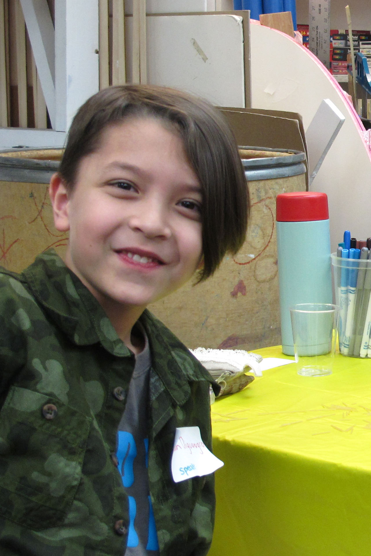 JANUARY 2015: Noah Diguangco, 9, inspired Arts Umbrella staff at the annual Continuous Learning Committee event with his compelling TEDxKids talk, Kids Can Too. “I've learned to look for opportunity and not to be scared to do something I haven’t done before,” said Noah (pictured), who started his first business at age 7. Noah’s mom, Kellie Diguangco, teaches Early Learning Visual Arts at Arts Umbrella.