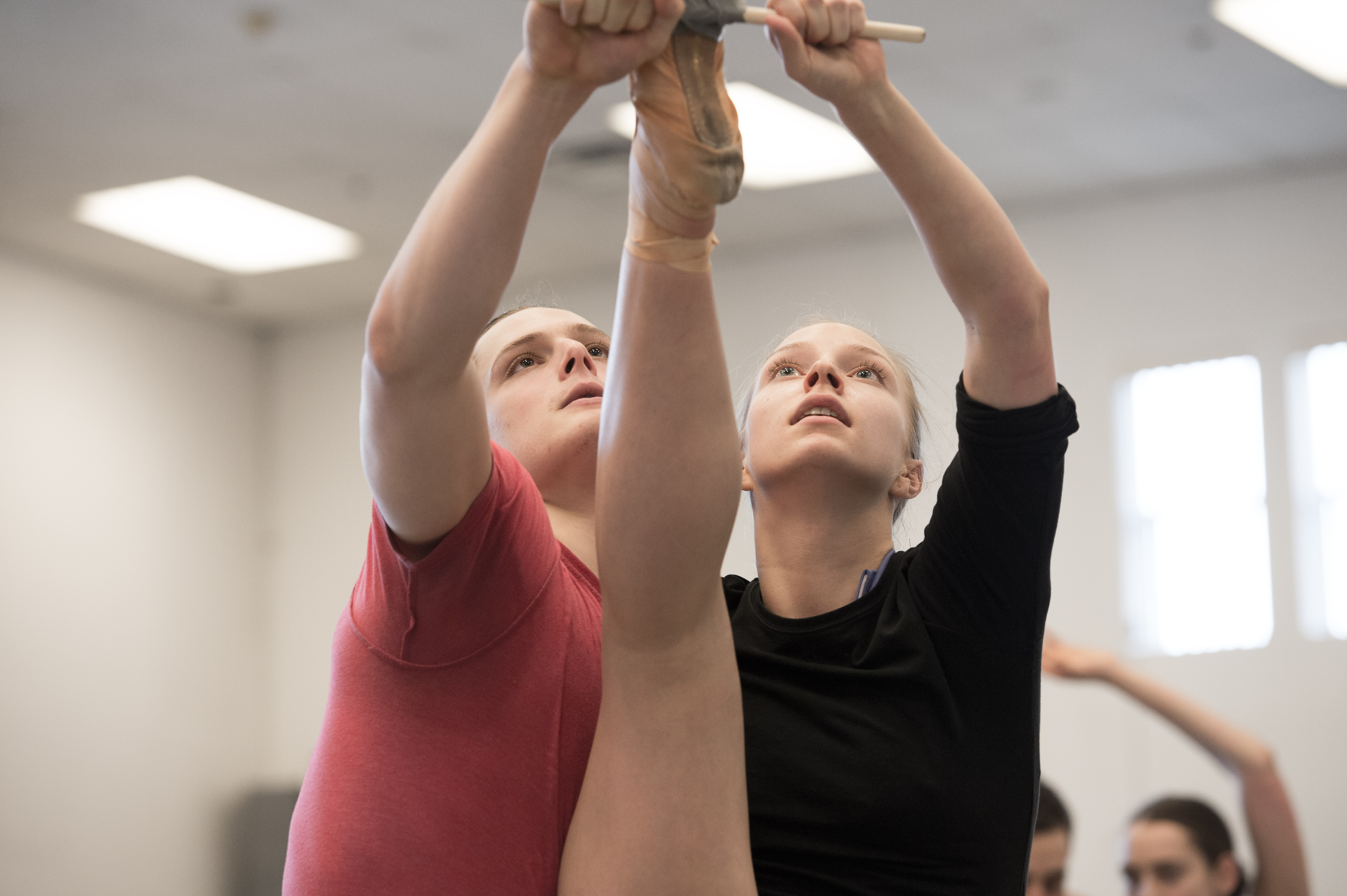 Kimberley de Jong (Compagnie Marie Chouinard) spent the first week of 2016 with the AUDC dancers setting Marie Chouinard's 'bODY_rEMIX/les_vARIATIONS_gOLDBERG'. Photos: David Cooper