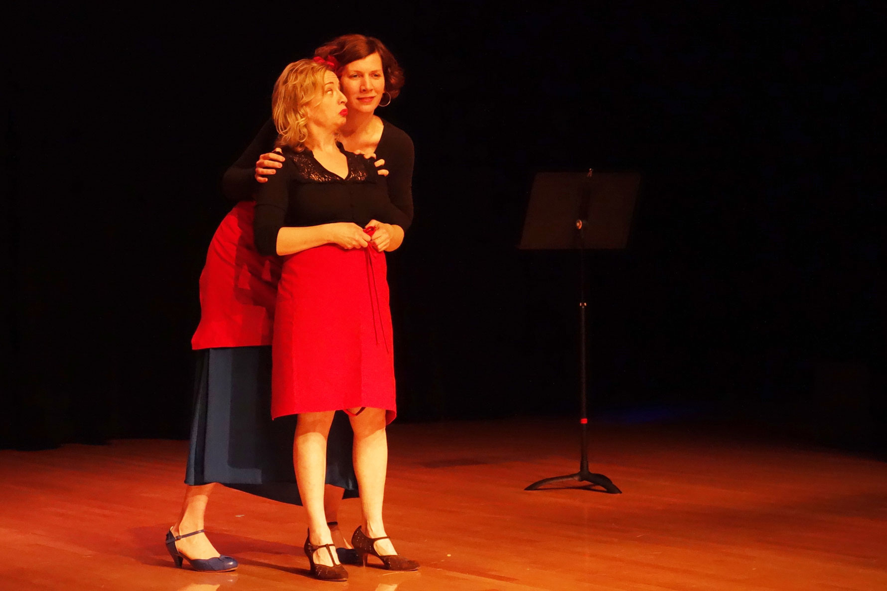 Ways to Woo Enrique, written and performed by Arts Umbrella instructors Jackie Blackmore, Cathy Falkner, Laura Jaszcz, and Junior Theatre Troupe Director Susanne Moniz de Sa