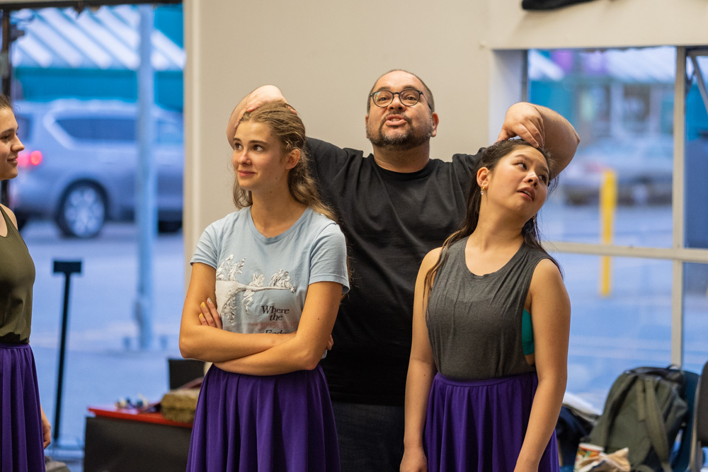 Arts Umbrella Musical Theatre Troupe in rehearsals for Oklahoma!