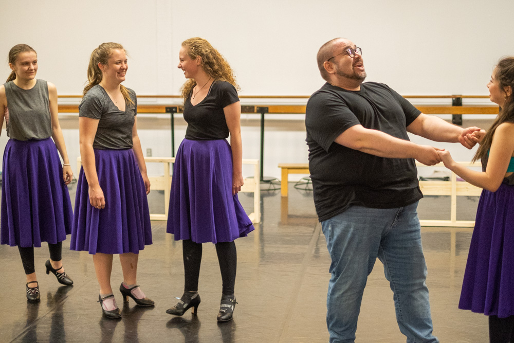 Arts Umbrella Musical Theatre Troupe in rehearsals for Oklahoma!