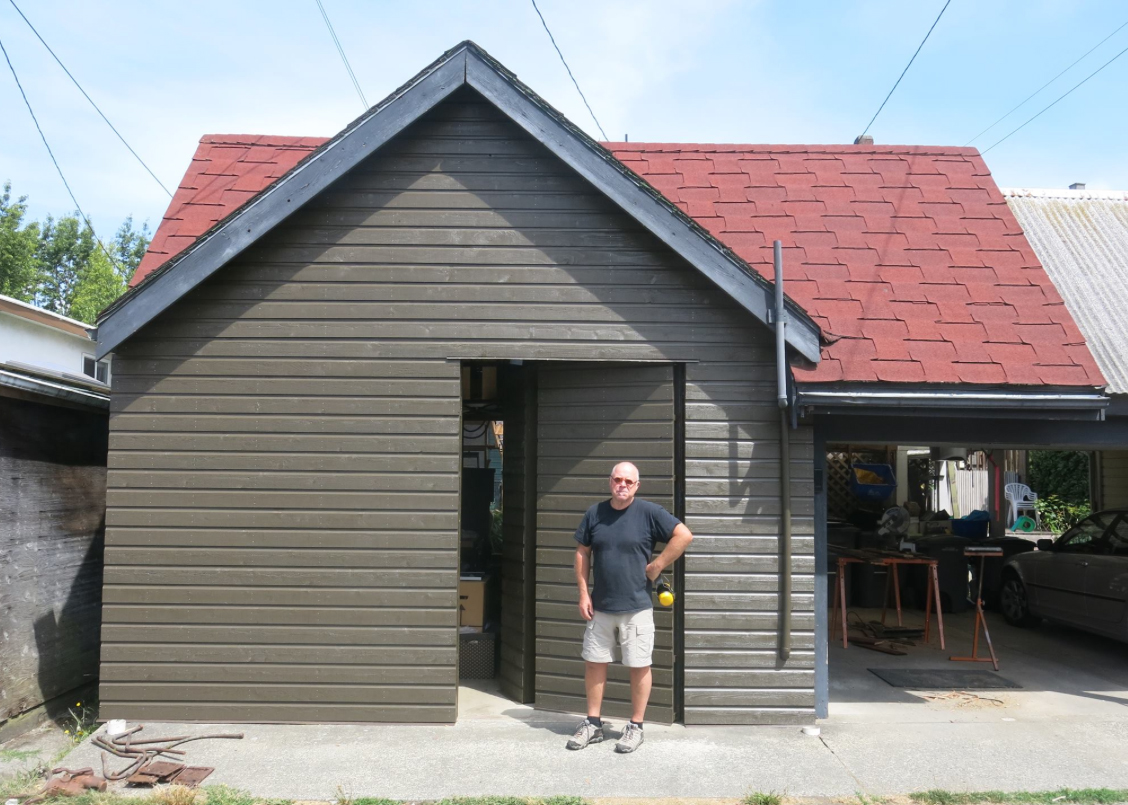 Ewan McNeil at his studio