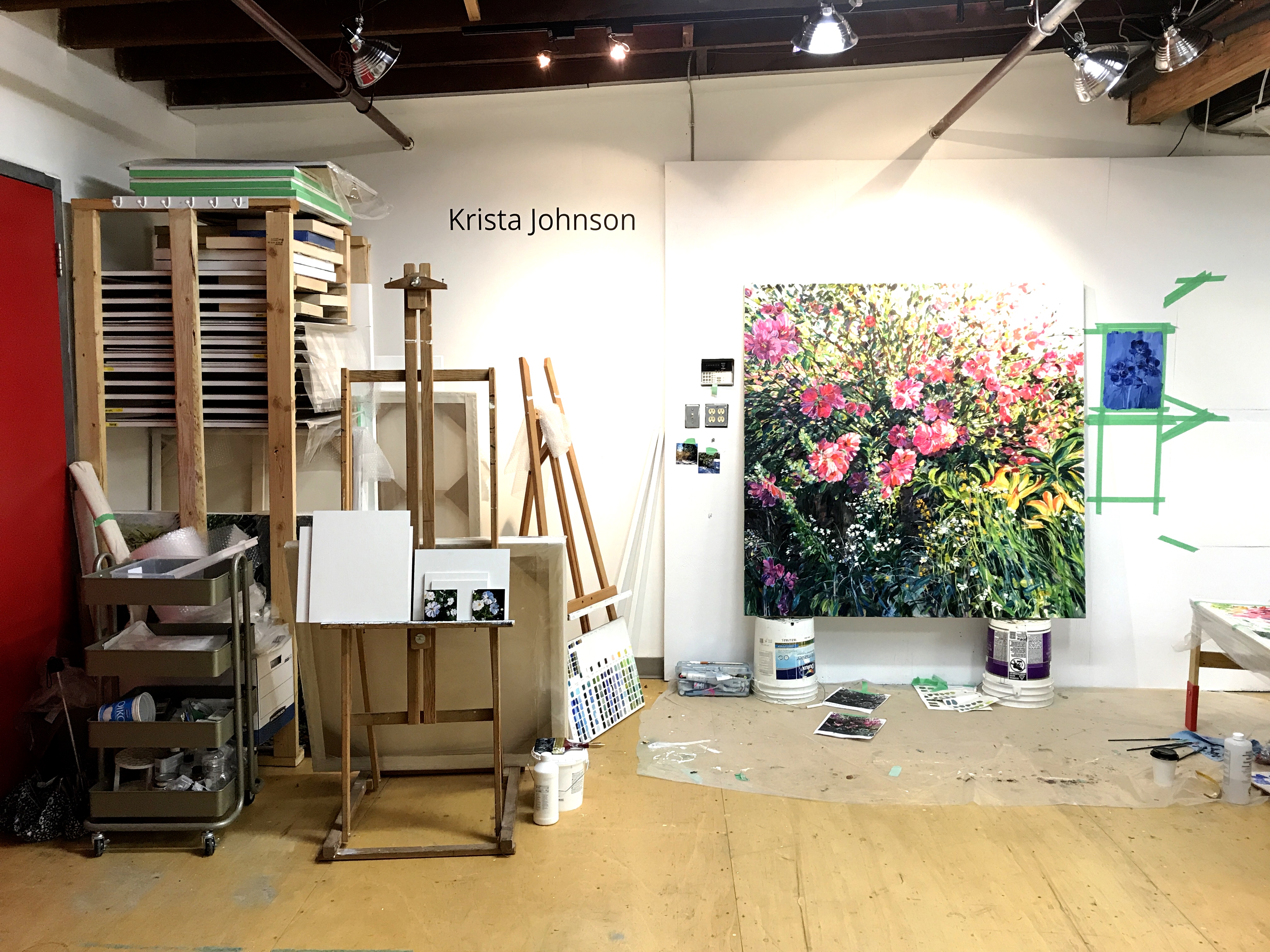 Krista Johnson artist studio